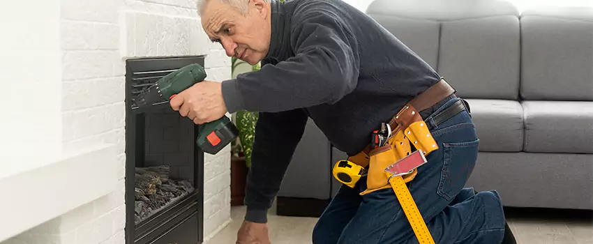 New Indoor Fireplace Installation in Fitchburg, Wisconsin