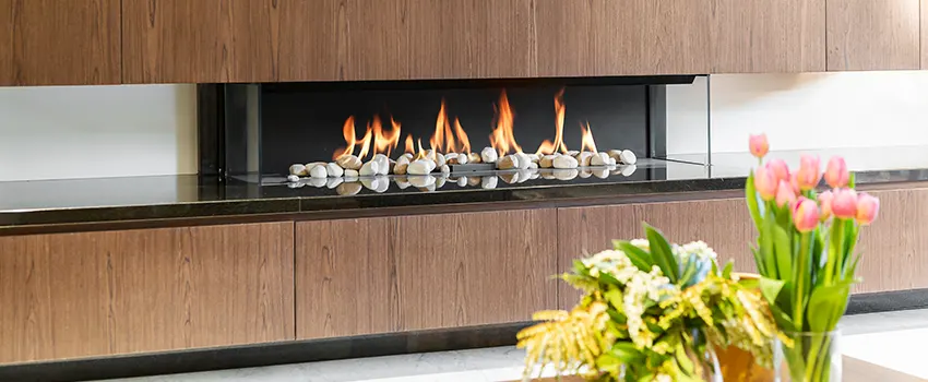 Double-height Fireplace Design Refurbishment in Fitchburg, Wisconsin